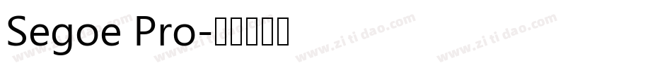 Segoe Pro字体转换